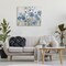 Stupell Industries Round Blue & White Poppies Canvas Wall Art Design by Sally Swatland